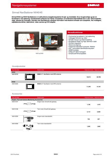 Simrad Prisbog 2010 DKK - ZEPHYR MARINE