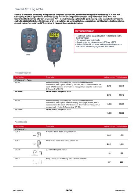 Simrad Prisbog 2010 DKK - ZEPHYR MARINE