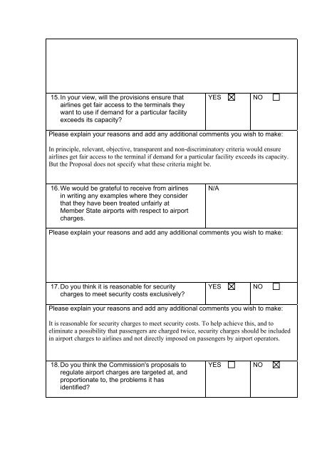 Annex E - Consultation Response Form - Air Transport Users Council