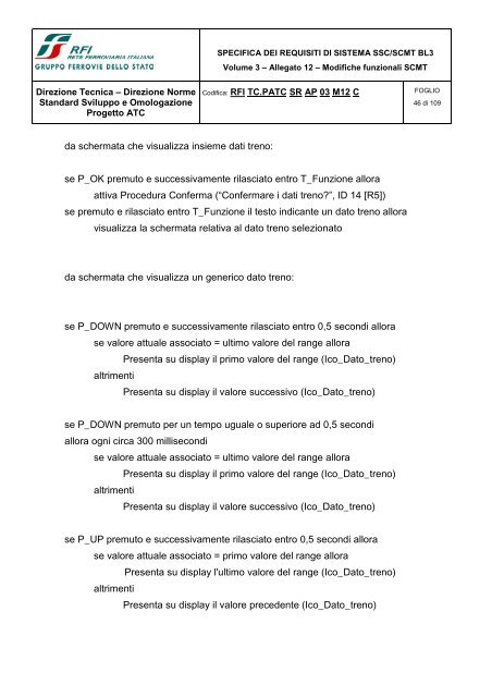 SSB SCMT SSC_SRS_revC_Allegato 12 modifiche ... - Trenitalia