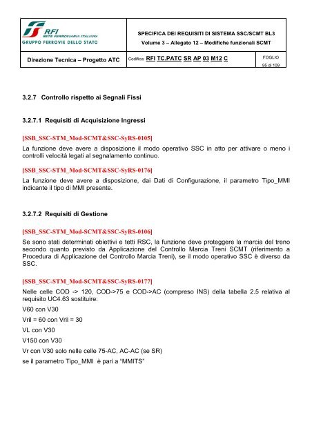 SSB SCMT SSC_SRS_revC_Allegato 12 modifiche ... - Trenitalia