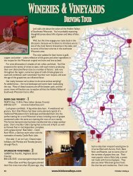 Wineries & Vineyards - Hidden Valleys of Southwestern Wisconsin