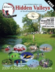 Don't Miss - Hidden Valleys of Southwestern Wisconsin