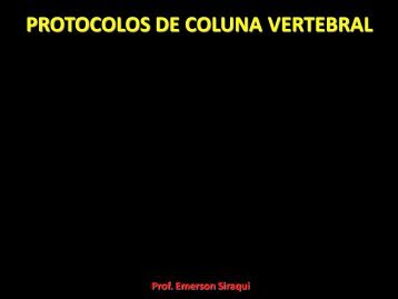 PROTOCOLOS DE COLUNA VERTEBRAL - Comunidades