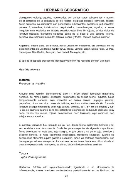 herbario geogrÃ¡fico - Facultad de FilosofÃ­a y Letras