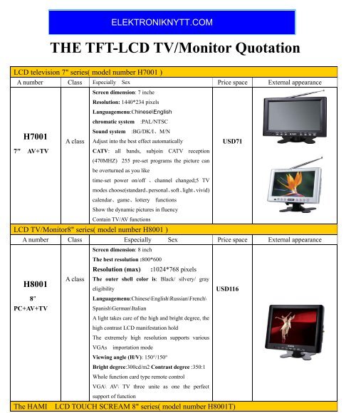 tft lcd buy quotation
