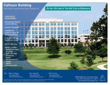 Calhoun Building Flyer - Ballantyne Corporate Park