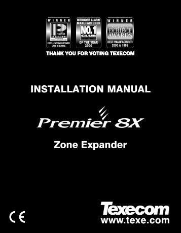 (Premier 8X Installation Manual).