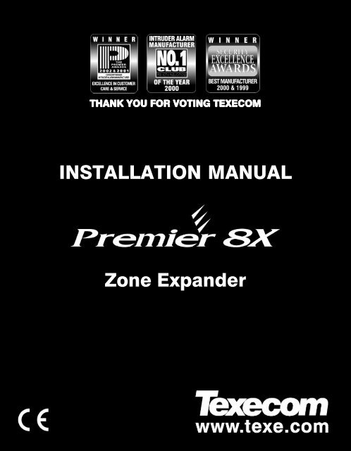 (Premier 8X Installation Manual).