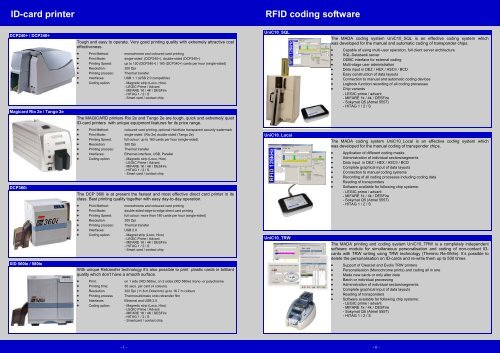 RFID coding software - MADA - Marx Datentechnik GmbH