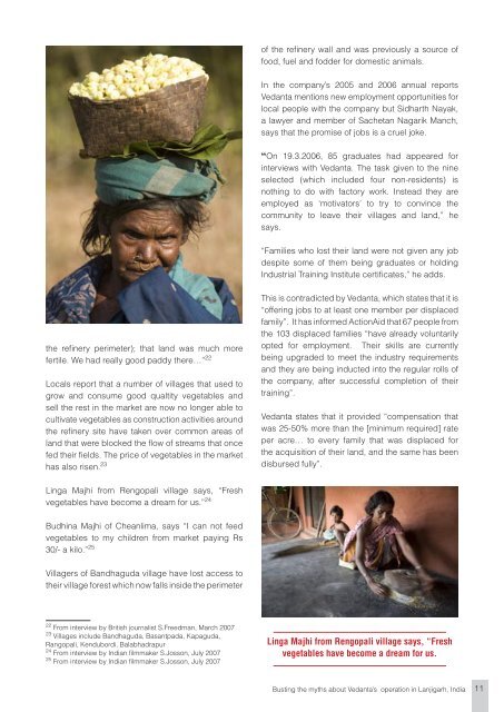 Vedanta Cares? - ActionAid