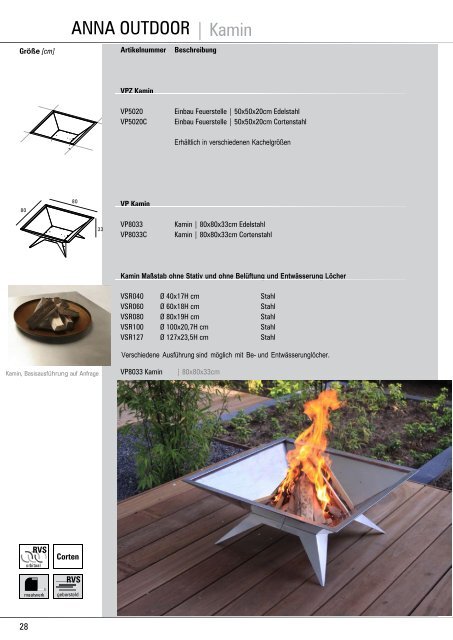 ANNA OUTDOOR Katalog - W & B Metal Solutions