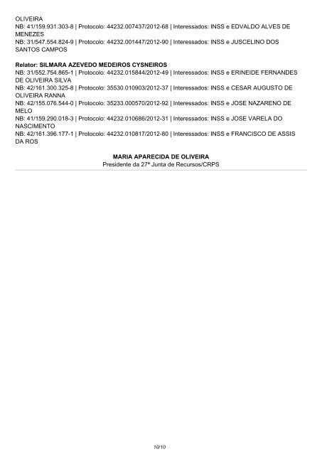 Pauta de julgamento nÂº 079 a 086 E-Recursos - MinistÃ©rio da ...