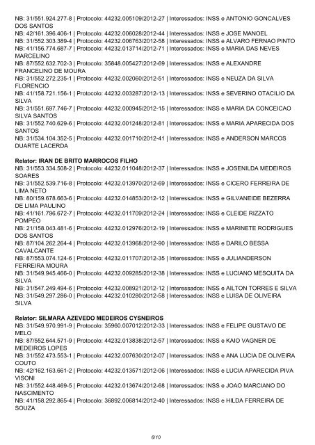 Pauta de julgamento nÂº 079 a 086 E-Recursos - MinistÃ©rio da ...