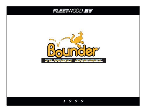 1999 Fleetwood Bounder Brochure Pdf With Floorplans And Specs