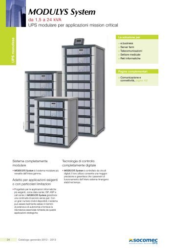 MODULYS System - Socomec