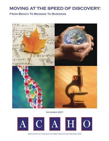 Moving at the Speed of Discovery: From Bench to Bedside ... - Acaho