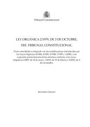 ley orgÃ¡nica del tribunal constitucional - Instituto de Derecho PÃºblico