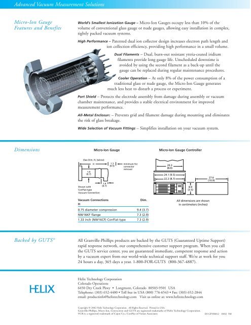 Granville-Phillips Series 358 Micro-Ion Vacuum Gauge Controller