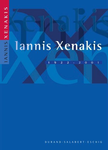 XENAKIS 2001 - durand-salabert-eschig