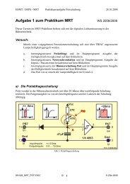 Aufgabe 1 zum Praktikum MRT - fh-aachen.de Zielinski