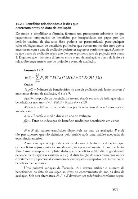 Vol.33- PrÃ¡tica Atuarial na PrevidÃªncia Social - MinistÃ©rio da ...