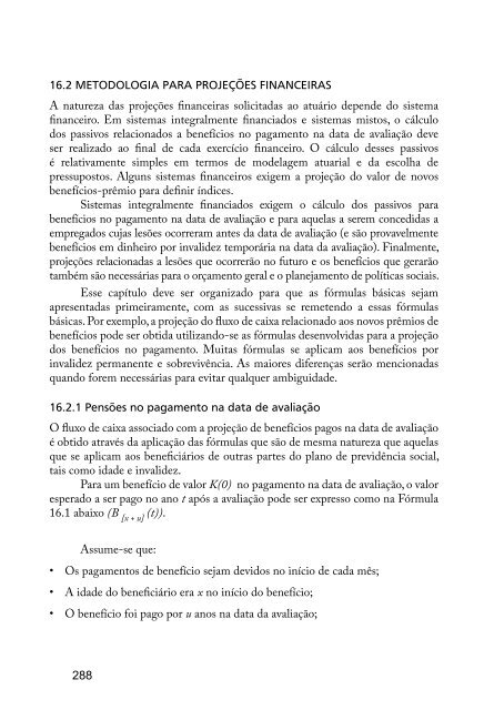 Vol.33- PrÃ¡tica Atuarial na PrevidÃªncia Social - MinistÃ©rio da ...