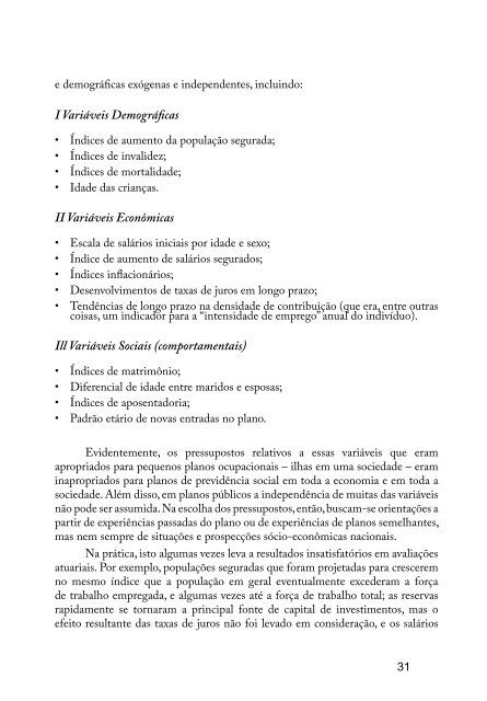 Vol.33- PrÃ¡tica Atuarial na PrevidÃªncia Social - MinistÃ©rio da ...