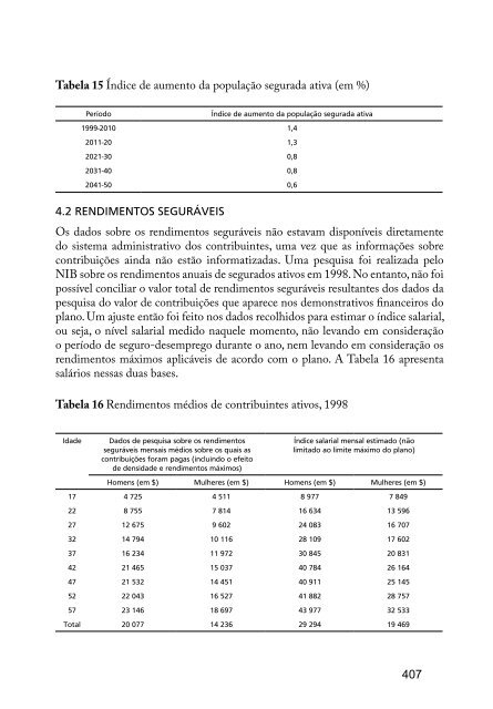 Vol.33- PrÃ¡tica Atuarial na PrevidÃªncia Social - MinistÃ©rio da ...