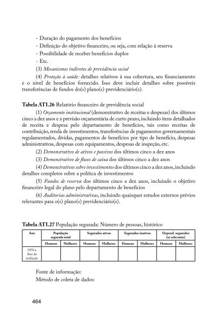 Vol.33- PrÃ¡tica Atuarial na PrevidÃªncia Social - MinistÃ©rio da ...