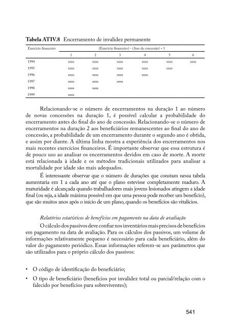 Vol.33- PrÃ¡tica Atuarial na PrevidÃªncia Social - MinistÃ©rio da ...