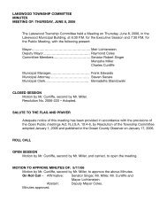 Sample Format - Zone & Pla copy - Township of Lakewood