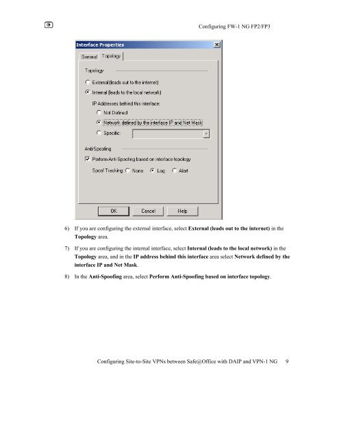 Configuring Site-to-Site VPN between Safe@office with DAIP and ...