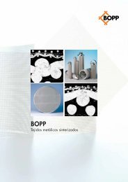 Tejidos metÃƒÂ¡licos sinterizados - G. Bopp & Co AG