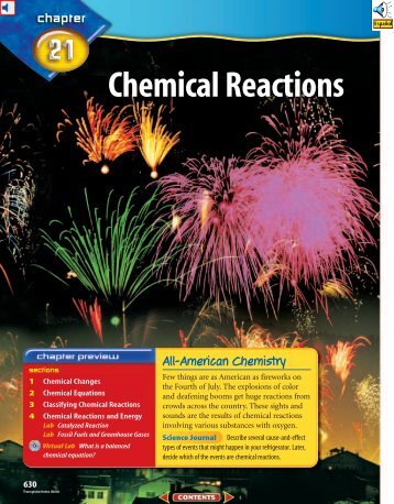 Chapter 21: Chemical Reactions