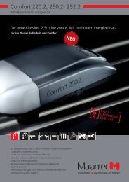 Prospekt Comfort 220/250/252 (pdf) - DZ Schliesstechnik GmbH
