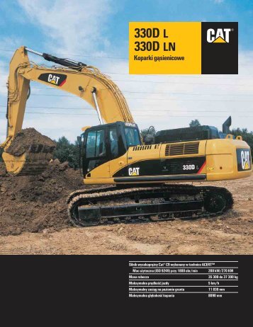 koparka CAT 330DL - SITG.AGH.edu.pl