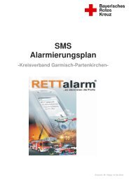 SMS Alarmierungsplan