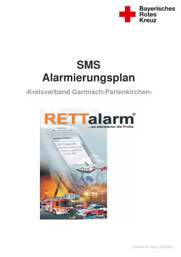 SMS Alarmierungsplan