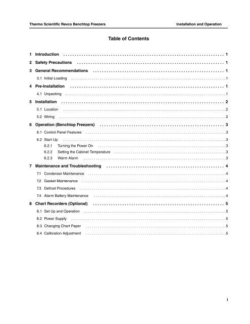 Thermo Scientific Chart Recorder Manual