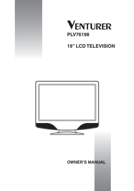 PLV76198 19â LCD TELEVISION - Venturer