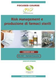 Risk Management e produzione di farmaci sterili - Assogenerici