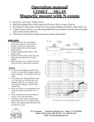 Operation manual COMET MG-4N Magnetic mount ... - Titan Wireless