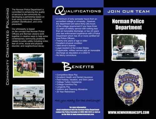 Recruiting Brochure - City of Norman