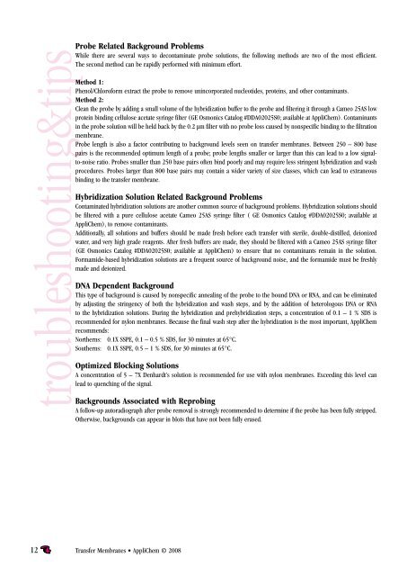 Transfer Membranes