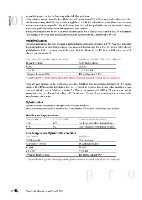 Transfer Membranes