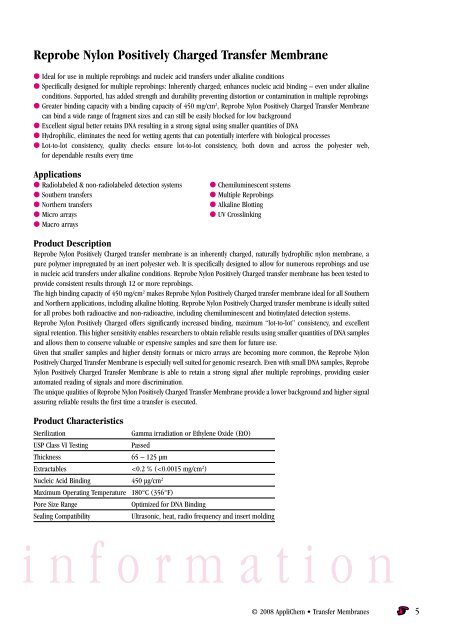 Transfer Membranes