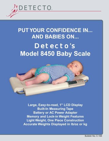Detecto's Model 8450 Baby Scale - Scaleable Scales