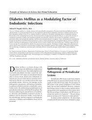 Diabetes Mellitus as a Modulating Factor of Endodontic Infections