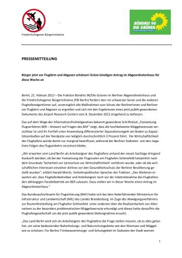 PRESSEMITTEILUNG - FBI-Berlin.org